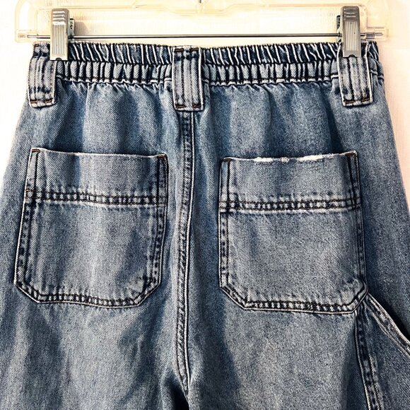 GARAGE High Waisted Wide Leg Cargo Jeans - Picture 8 of 15